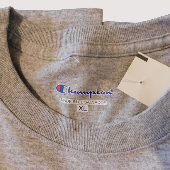 Champion Set of 3 Solid Color Tee Shirt Trio Mens XL Blue Gray Green Short Slv - Picture 7 of 10